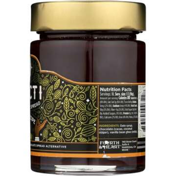 4th & Heart Chocti Chocolate Ghee Spread, 12 Ounce, Grass-Fed Ghee, Classic Cacao, Lactose and Nut Free, Gluten Free, Certified Paleo