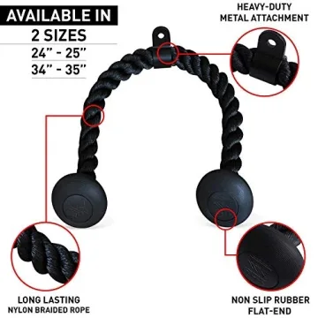 RDX Tricep Rope Attachment for Heavy Duty Workouts