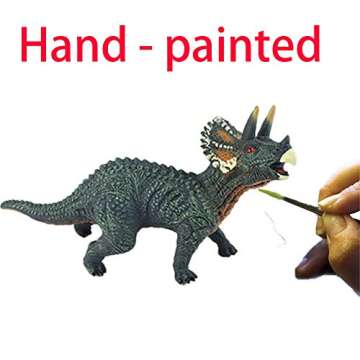 YAOASEN 6pc Jumbo Dinosaur Set, 13-15" Blue Velociraptor & T-Rex, Soft Toys for Kids, Perfect Party Favors & Birthday Gifts