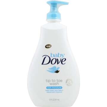 Baby Dove Sensitive Skin Care Baby Wash For Baby Bath Time Rich Moisture Tear-Free and Hypoallergeni...