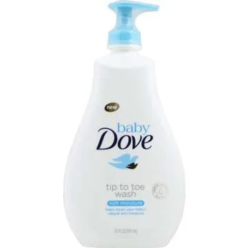 Baby Dove Sensitive Skin Care Baby Wash For Baby Bath Time Rich Moisture Tear-Free and Hypoallergeni...