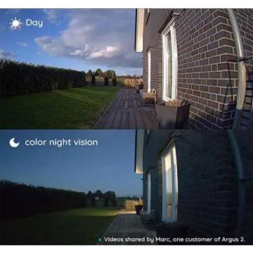 REOLINK Outdoor Security Camera System – Wireless, Rechargeable Battery, 1080P Video, Night Vision, Motion Detection, 2-Way Talk, Waterproof, Support Cloud Storage | Argus 2+Solar Panel