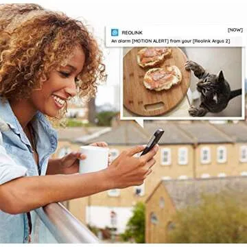 REOLINK Outdoor Security Camera System – Wireless, Rechargeable Battery, 1080P Video, Night Vision, Motion Detection, 2-Way Talk, Waterproof, Support Cloud Storage | Argus 2+Solar Panel