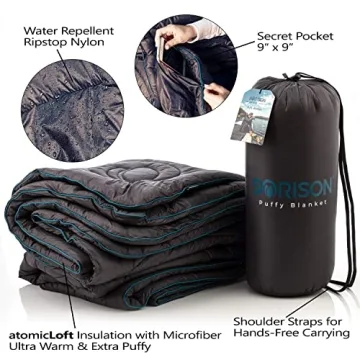 SORISON Large Weatherproof Camping Blanket for Cold Weather