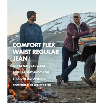 Wrangler Men's Comfort Flex Jeans - Dark Stonewash