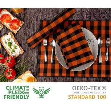 Premium Cotton Dinner Napkins Set of 12 - Urban Villa