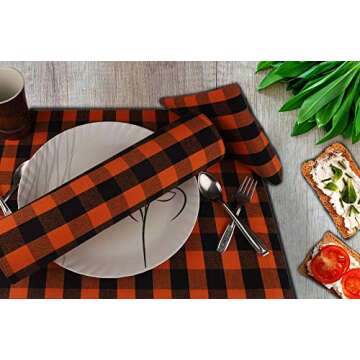 Premium Cotton Dinner Napkins Set of 12 - Urban Villa
