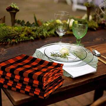 Premium Cotton Dinner Napkins Set of 12 - Urban Villa
