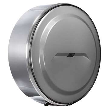 Boomerang - MasterSeries Hard JL Tire Cover - (245/75R17) - (Painted Plastic Face & Polished Stainle...