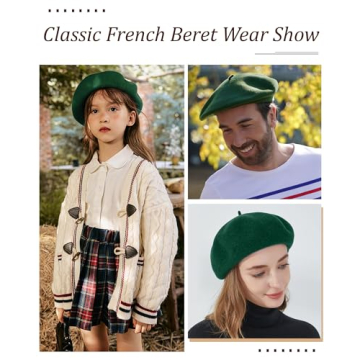 AWAYTR Wool French Beret - Stylish Hats for All Ages