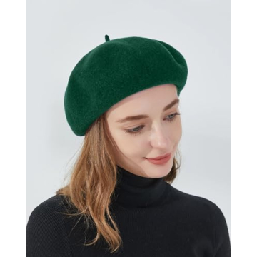 AWAYTR Wool French Beret - Stylish Hats for All Ages