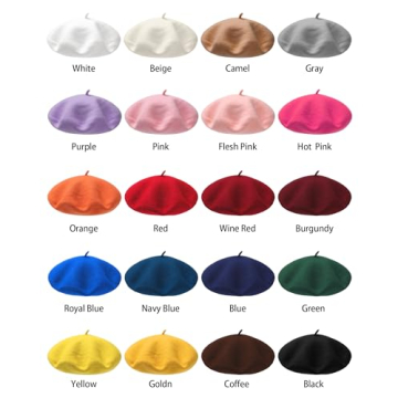 AWAYTR Wool French Beret - Stylish Hats for All Ages