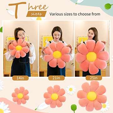 YesMora Flower Pillow - Cute Floor Decor for All Ages