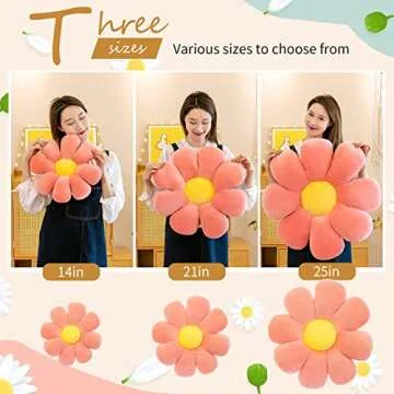 YesMora Flower Pillow - Cute Floor Decor for All Ages