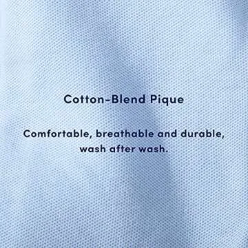 French Toast boys Long Sleeve Pique (Standard & Husky) Polo Shirt, Light Blue, 6 7 US