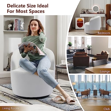 Tmsan Swivel Accent Chairs Set 2 for Modern Living Room