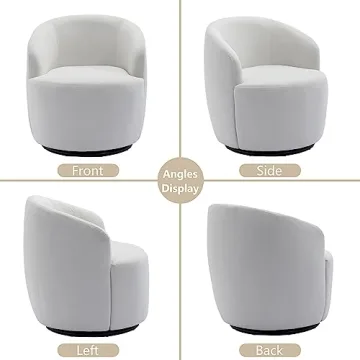 Tmsan Swivel Accent Chairs Set 2 for Modern Living Room