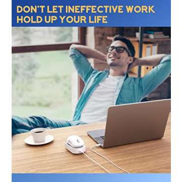 BNING Mouse Jiggler: Undetectable Automatic Mouse Mover Device for Work