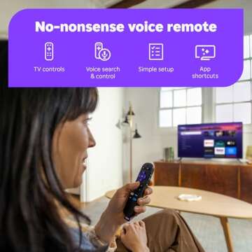 Roku Streaming Stick 2025 - HD Streaming with Voice Remote