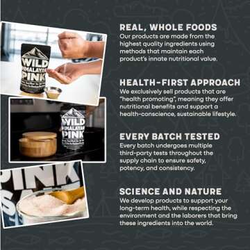 Wild Foods Organic Pink Himalayan Salt, Fine Ground for Table and Cooking, 8 oz | 100% Real, Pure, Unrefined Pink Himalayan Sea Salt | 80+ Minerals and Electrolytes, Small Batch, Ethically Sourced