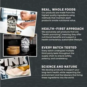 Wild Foods Organic Pink Himalayan Salt, Fine Ground for Table and Cooking, 8 oz | 100% Real, Pure, Unrefined Pink Himalayan Sea Salt | 80+ Minerals and Electrolytes, Small Batch, Ethically Sourced