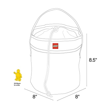 LEGO STORAGE CINCH BUCKET - BLUE FOR ORGANIZING LEGOS