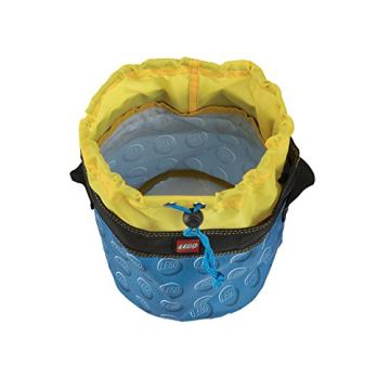LEGO STORAGE CINCH BUCKET - BLUE FOR ORGANIZING LEGOS