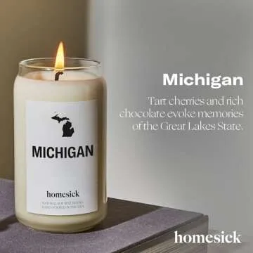 Homesick Michigan Candle - 13.75 oz Soy Wax Jar