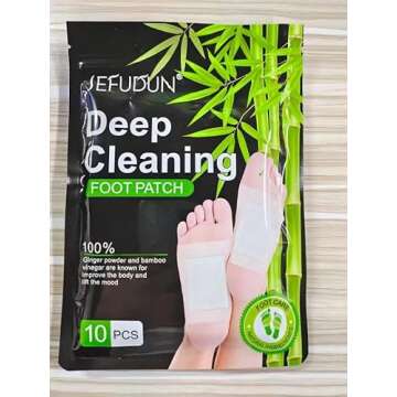 20PCS Foot Pads, Natural Bamboo Vinegar Ginger Powder, Easy to Use and Feel Better, Ginder Foot Pads