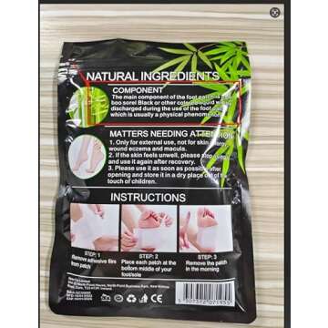 20PCS Natural Ginger Foot Pads for Relaxation and Detox