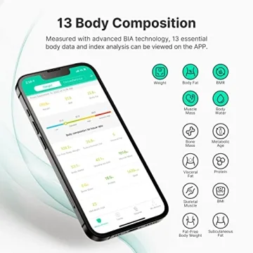 FITINDEX Smart Scale - Bluetooth, 13 Metrics Included