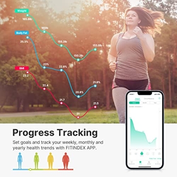 FITINDEX Smart Scale - Bluetooth, 13 Metrics Included