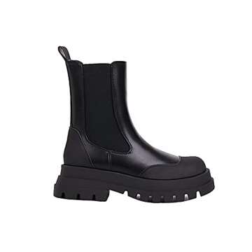 Vivianly Women Platform Chelsea Ankle Booties for Fashion Lovers