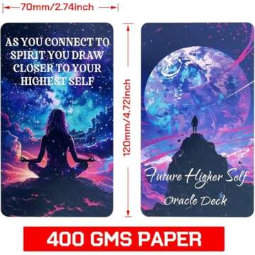 EMPATHSOUL Highest Self Messages Oracle Deck, Cosmic Guidance Oracle Deck, Divine Energy Oracle Deck for Beginners, Unlock Your Full Potential Life Purpose Fulfilment