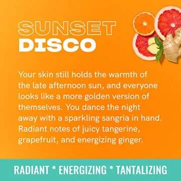 Friday Collective Sunset Disco Candle, Citrus Scented, Made with Essential Oils, 3 Wicks, 13.5 oz