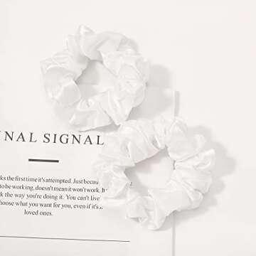 Silk Scrunchies for Thick Hair - No Damage Hair Ties