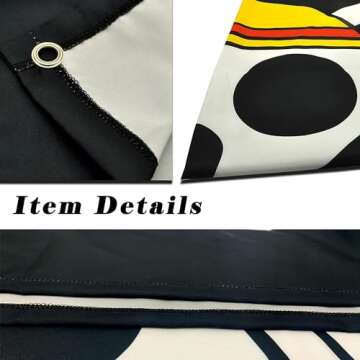 Sosolong Kingsize tapestry,93 * 71in Pirate Legion Flag，Anime character Party banner Anime Tapestry For Party or Room Wall Decortion