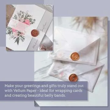 8.5x11 Tracing Paper for Drawing-Goefun 100 Sheets Vellum Paper 8.5 x 11 Translucent Printable for Card Overlays, Invitations, Belly Bands