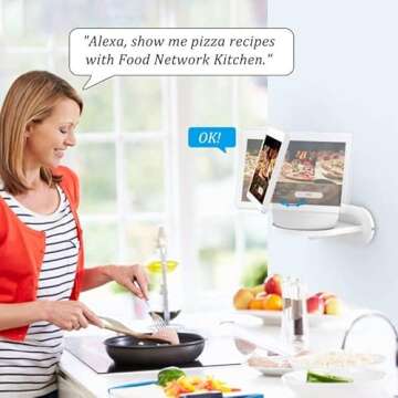 PlusAcc Show 10 Wall Mount Stand - Holder Mount for Echo Show 10 3rd Gen, Space Saving Alexa Echo Sh...