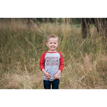 Mommy's Little Valentine Toddler Baseball T-Shirt 3T