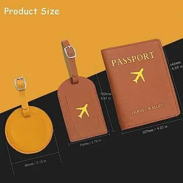 Stylish Passport Holder and Airtag Combo Set for Travel Essentials
