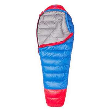 Paria Outdoor Products Thermodown 15 Degree Down Mummy Sleeping Bag - Ultralight Cold Weather, 3 Sea...