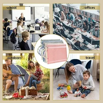 TrueLux 10 Pack Mesh Zipper Pouches for Toys & School