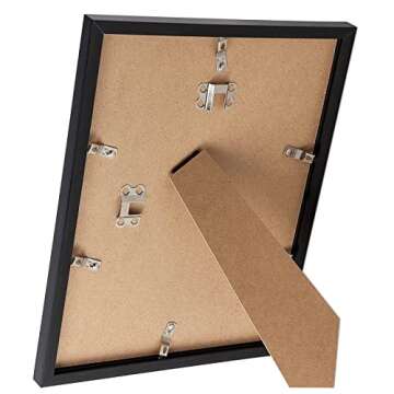 icariery 9x12 Picture Frame Set of 2, Black Photo Frames High Transparent Wall Gallery Desktop Horizontal Vertical for Canvas Collage Photo Poster Certificate 9 x 12 inches