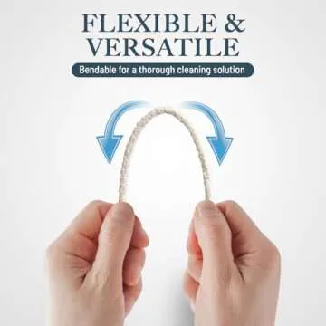 Lova Pipe Cleaners Bulk (200 Hard Bristle) Easily Cleans, Glass Pipe Cleaner for Cleaning, Arts and Crafts, Glass Pipes, Pipecleaners, Chenille Stems, (6 Inchs), 100% Cotton, Steel Wire, White