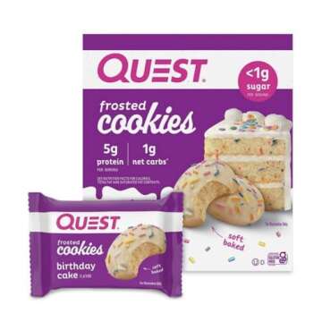 Quest Nutrition Frosted Cookie 2-Pack: Birthday & Chocolate Cake Flavor