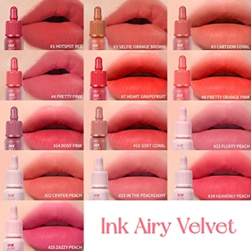 Peripera Ink Airy Velvet Lip Tint - Fluffy Peach Shade
