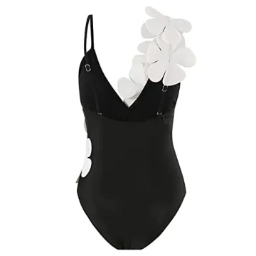Stylish Women’s Black Swimsuit with Cover Up - Perfect for Summer