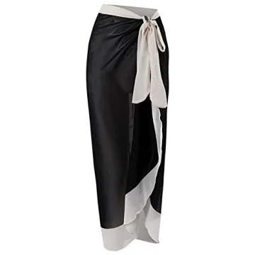 Stylish Women’s Black Swimsuit with Cover Up - Perfect for Summer