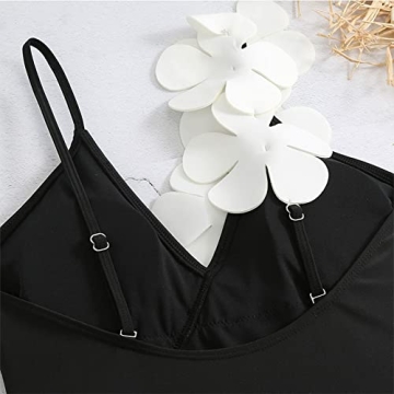 Stylish Women’s Black Swimsuit with Cover Up - Perfect for Summer